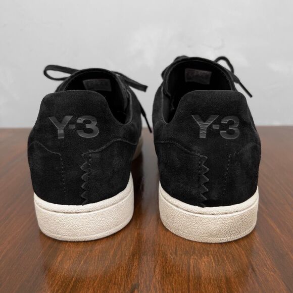 Adidas Y-3 Yohji Yamamoto Yohji Court in Black, Black, White F99791 Men's US 8 - Picture 8 of 8
